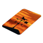 Wetter Vane bei Sonnenuntergang Magnet (Linke Seite)