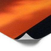 Wetter Vane bei Sonnenuntergang Poster (Ecke)