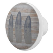 Wetterbeet Strandtreibholz-Surfboard Keramikknauf (Rechts)