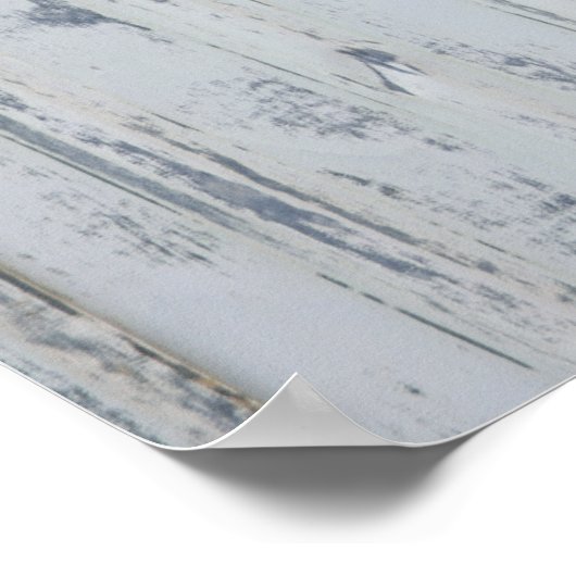 Wetterbemaltes Wellblech Poster (Ecke)