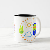 Wetterbericht Zweifarbige Tasse (VorderseiteRechts)