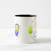 Wetterbericht Zweifarbige Tasse (Mittel)