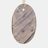 Wetterbezug aus Holz, Rough Textured Deck Keramik Ornament (Links)