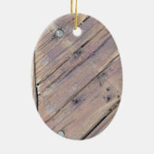 Wetterbezug aus Holz, Rough Textured Deck Keramik Ornament (Hinten)