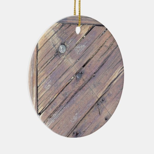 Wetterbezug aus Holz, Rough Textured Deck Keramikornament (Rechts)