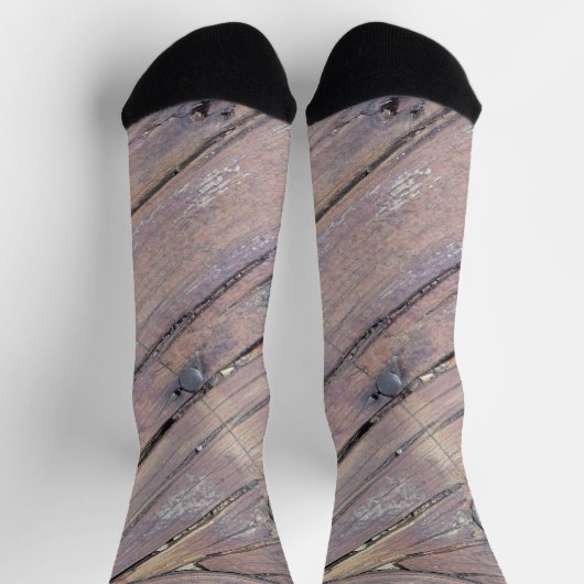 Wetterbezug aus Holz, Rough Textured Deck Socken (Oben)