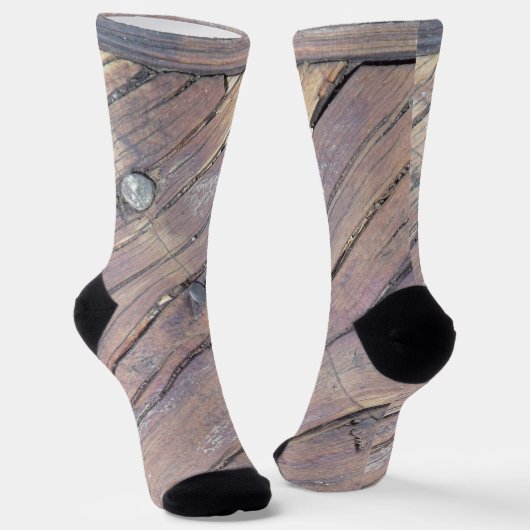 Wetterbezug aus Holz, Rough Textured Deck Socken (Gewinkelt)