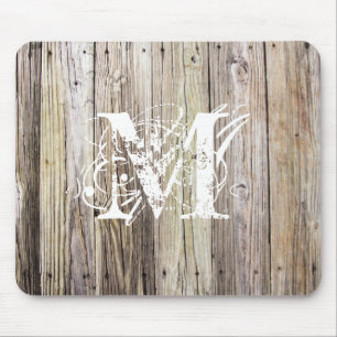 Wetterbezug mit Shabby Chic Monogram Mousepad