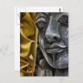 Wetterbild und gelbe Seidenpostkarte Postkarte (Vorne/Hinten)