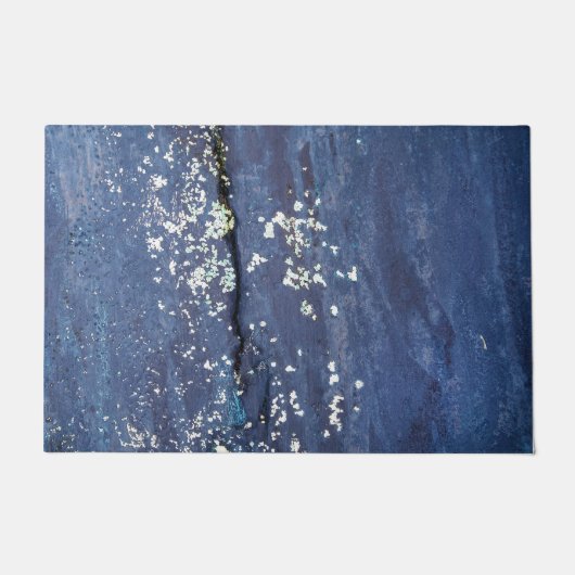 Wetterblauer Anstrich Abstrakt Fußmatte (Vorderseite)