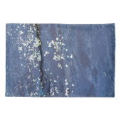 Wetterblauer Anstrich Abstrakt Kissenbezug (Rückseite-Links)