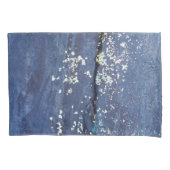 Wetterblauer Anstrich Abstrakt Kissenbezug (Vorderseite-Links)