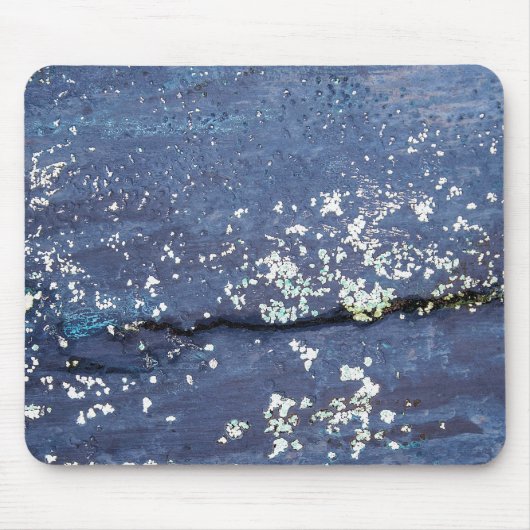 Wetterblauer Anstrich Abstrakt Mousepad (Vorne)