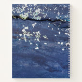 Wetterblauer Anstrich Abstrakt Notizblock (Rückseite)