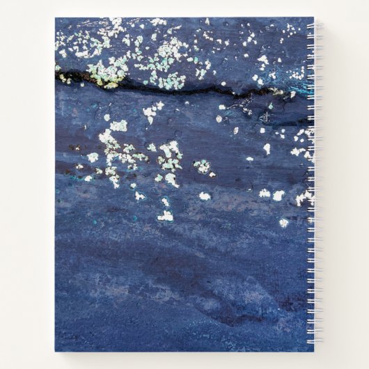 Wetterblauer Anstrich Abstrakt Notizblock (Rückseite)