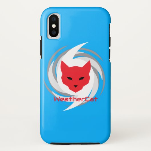 WetterCat-Logo-Handy-Fall Case-Mate iPhone Hülle (Rückseite)