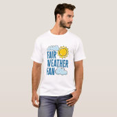 Wetterfan Meteorologe Weatherman T-Shirt (Vorne ganz)
