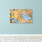 Wetterfarbe auf Fiberglas Leinwanddruck (Insitu (Holzboden))