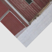Wetterfertige Winter Red Barn Seidenpapier (Detail)