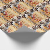 Wetterfest im Herbst Erntedank Art Geschenkpapier (Ecke)