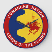 wetterfeste Personalisierte Hausflagge Große Wanduhr (Vorderseite)