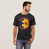 wetterfeste Personalisierte Hausflagge T-Shirt (Vorne ganz)