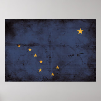 Wetterflagge Alaska Poster