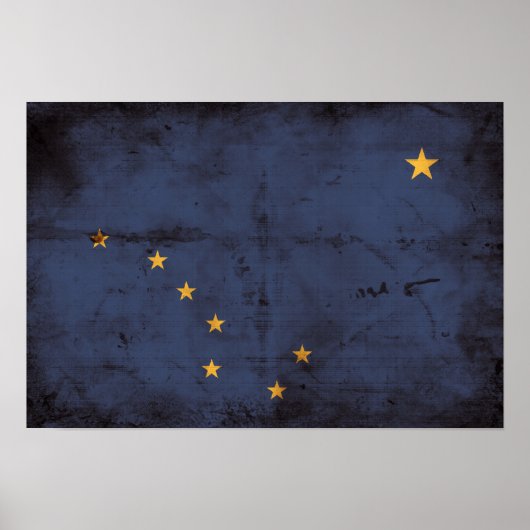 Wetterflagge Alaska Poster (Vorne)