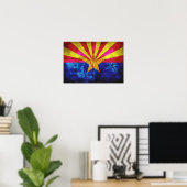 Wetterflagge Arizona Poster (Heimbüro)