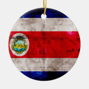 Wetterflagge Costa Rica Keramikornament