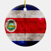 Wetterflagge Costa Rica Keramikornament (Hinten)