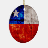 Wetterflagge für Chile Keramik Ornament (Rechts)