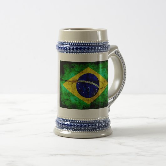 Wetterflagge in Brasilien Bierglas (VorderseiteRechts)