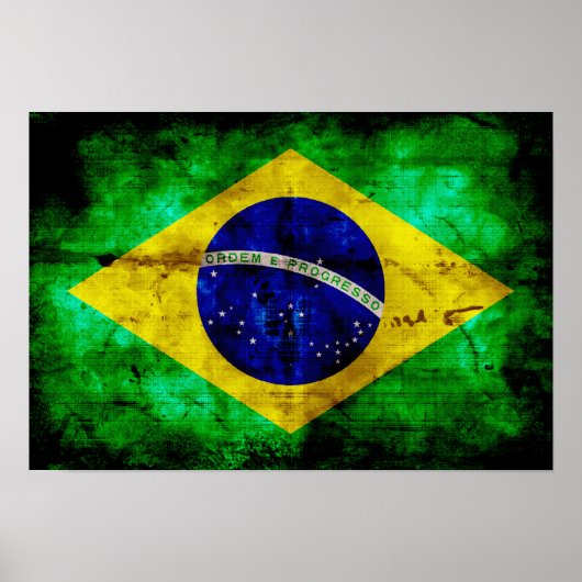 Wetterflagge in Brasilien Poster (Vorne)