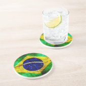 Wetterflagge in Brasilien Sandstein Untersetzer (Seite)