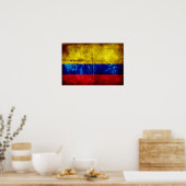 Wetterflagge in Kolumbien Poster (Küche)