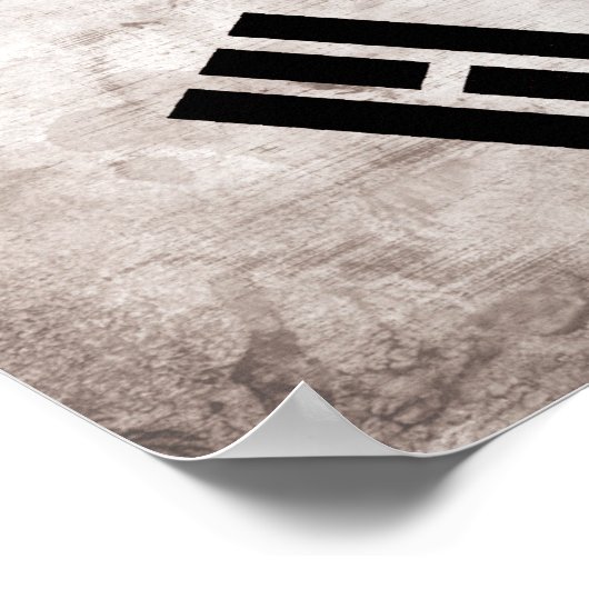 Wetterflagge in Südkorea Poster (Ecke)