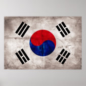 Wetterflagge in Südkorea Poster (Vorne)