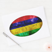 Wetterflagge Ovaler Aufkleber (Umschlag)