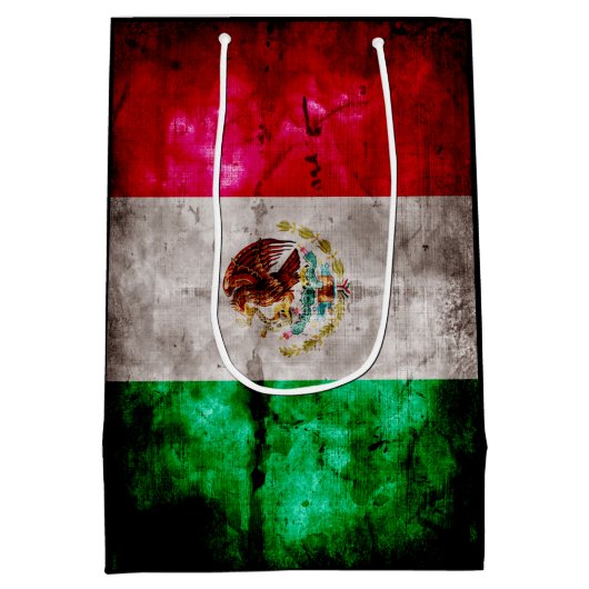 Wetterflagge Vintag Mexiko Mittlere Geschenktüte (Rückseite)