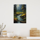 Wetterflüster, antikes Holz Poster (Küche)