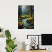 Wetterflüster, antikes Holz Poster (Heimbüro)