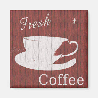 Wetterfrisches Kaffeezeichen - Rot Magnet