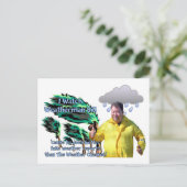Wetterfrosch Bill Postkarte (Stehend Vorderseite)