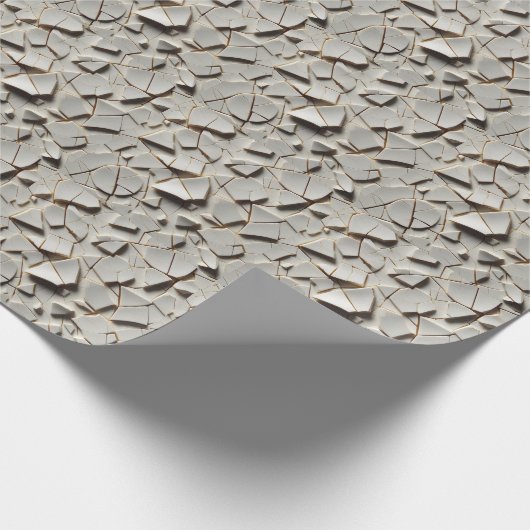 Wettergekrempelte Lacktextur Geschenkpapier (Ecke)