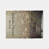 Wetterhafenhochzeit Fleecedecke (Vorderseite (Horizontal))