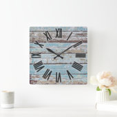 Wetterholz Quadratische Wanduhr (Zuhause)