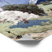 Wetterhorn, Hiroshi Yoshida, Holzschnitt Poster (Ecke)