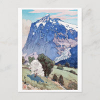 Wetterhorn, Hiroshi Yoshida, Holzschnitt