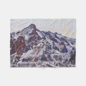 Wetterhornberg (Schneewinterlandschaft) Fleecedecke (Vorderseite (Horizontal))